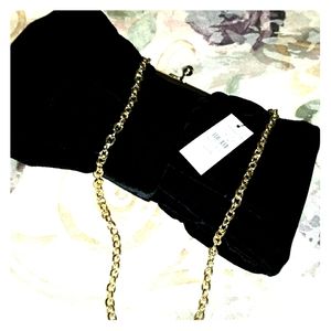 BLACK VELVET CLUTCH NEW W/ TAG